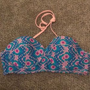 NWOT bikini too aztec blue, lavender, peach, teal